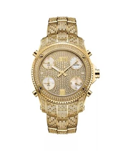Jet Setter Men's Watch Platinum Series Diamond (3 ct. t.w.) 18K Gold-Plated 50Mm - Picture 1 of 10
