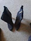 all saints boots 6 used Black  Suede  High  Heels  Vgc 