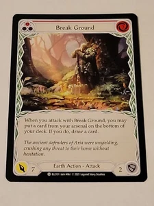 Break ground (Red) Tales of Aria 1st Edition Flesh And Blood Tcg NM - Picture 1 of 2