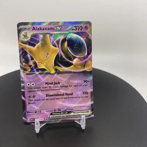 Pokemon TCG Alakazam ex - 065/165 scharlachrot & violett 151 Holo doppelt selten - Bild 1 von 2