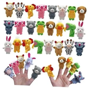 24 PCS Finger Puppets Set Mini Stuffed Animals Finger Puppet Toys Farm Animal - Picture 1 of 7