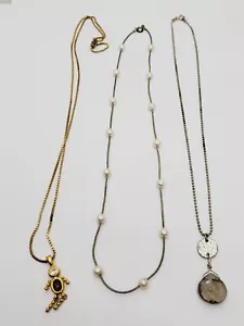 Vintage Sterling Silver 925 Chain Necklace Lot (50) - Picture 1 of 9