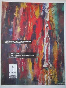 6/1963 PUB SEREB ENGIN BALISTIQUE LANCE SATELLITE DIAMANT ORIGINAL FRENCH AD - Imagen 1 de 1