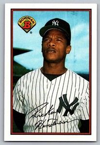 1989 Bowman #181 Rickey Henderson New York Yankees