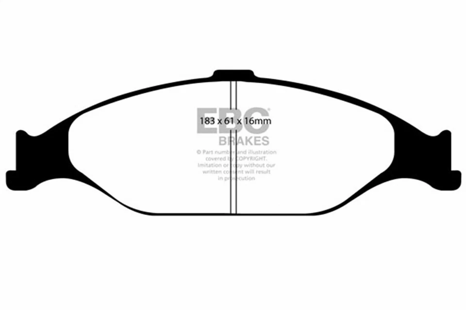 Pastillas de freno de calle y pista EBC DP41242R Yellowstuff para Mustang 99-04 Foto 1 de 3