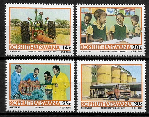 South Africa - Bophuthatswana #180-3 MNH Set - Development Projects Cover