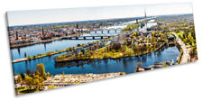 Riga Latvia Skyline City Picture PANORAMA CANVAS WALL ART Print