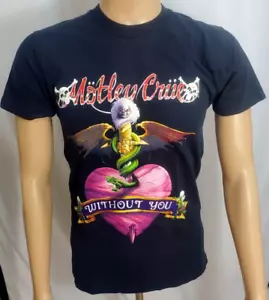 VTG. Motley Crüe T-Shirt SZ.L Single Stitch Crüe Fans Are the Best F the rest - Picture 1 of 17