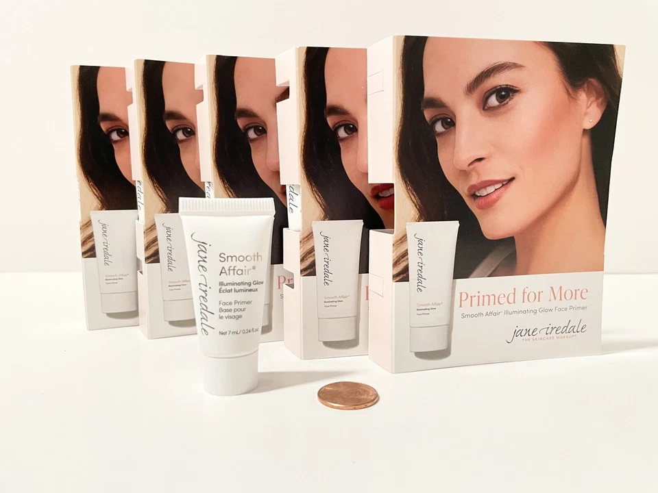 5 mini muestras de imprimación facial Jane Iredale preparada para asuntos más suaves de 0,24 oz 7 ml Foto 1 de 1