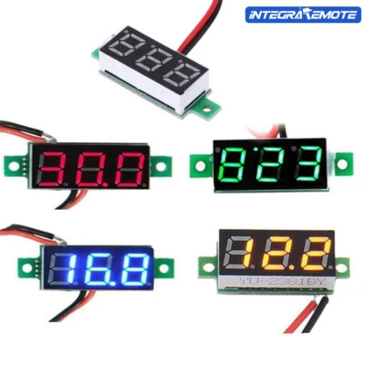 MARKENLOS LCD Display 0.28" 2 Wire Digital DC Voltmeter Gauge Voltage Detector Waterproof