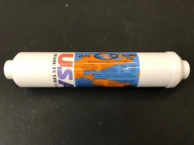 Omnipure NEW 1/4" In-Line Water Filter Chlorine Taste Odor Reduction CL10RO T-33 - Image 1 of 3