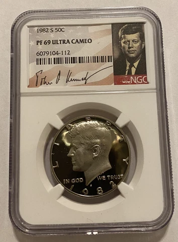 1982 S 50c Kennedy Half Dollar Proof - NGC PF69 Ultra Cameo Cover
