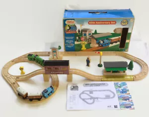 Thomas & Friends 60th ANNIVERSARY SET Wooden Railway Exclusive Gold Train Track - Picture 1 of 22