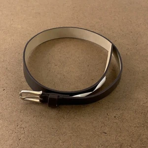 The Childrens Place Boys Size 4-7 Brown Faux Leather Silver Tone Buckle Belt New - Picture 1 of 3