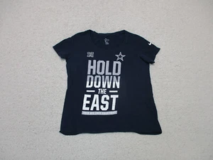 Nike Dallas Cowboys Shirt Medium Adult Blue 2016 NFC Champions Tee Logo Womens m - Picture 1 of 11