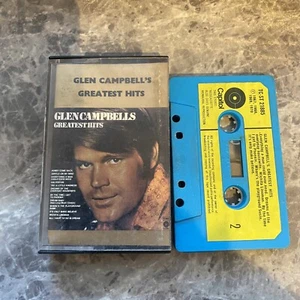 GLEN CAMPBELL * GREATEST HITS * CASSETTE ALBUM 1971 RARE blue shell - Picture 1 of 2