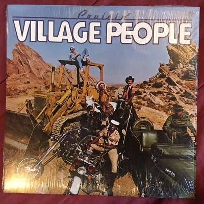 VILLAGE PEOPLE - CRUISIN' ORIGINAL US VINYL LP NBLP 7118 VG+/VG Shrink YMCA - Image 1 of 4