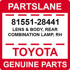 Produktbild - 81551-28441 Toyota OEM Original Linse & Körper, Hinter Kombination Lampe, Rh