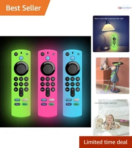 3-Pack Silicone Remote Case Glow in Dark Lanyard Universal TV Controller Cover - Picture 1 of 7