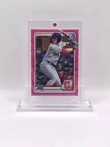Nolan Jones 2020 Bowman Chrome RARE #/199 FUCHSIA MOJO Refractor Rookie Card RC - Picture 1 of 3