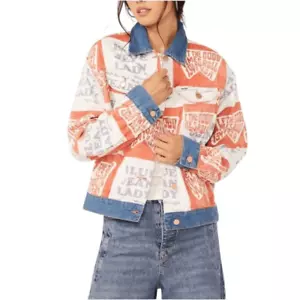 Wrangler Relaxed Western Jacket Blue Jean Lady Vintage Retro Oversized Denim New - Picture 1 of 16