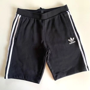 size S-M boys adidas trefoil Logo Printing Big Boys Drawstring Sports Shorts Bla - Picture 1 of 6