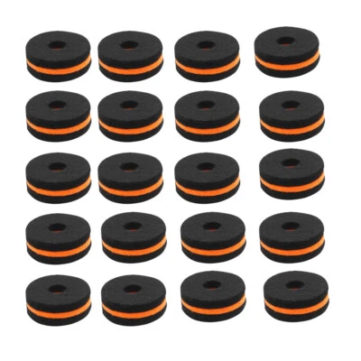 MAGIDEAL Cymbal Felt Washers 35mm Diameter 10mm Hole for Drum Set Parts - 20Pcs