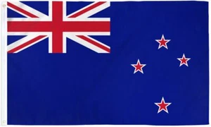 "NEW ZEALAND" flag 2x3 ft polyester banner sign NZ Kiwi Zealander Oceania UN - Picture 1 of 8