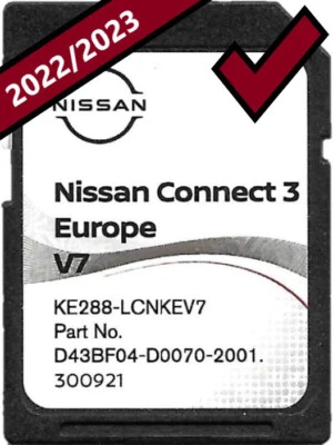 NISSAN SD Karte Navigation CONNECT 3 V7 EUROPA 2023 - Bild 1 von 4