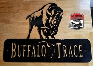 Buffalo Trace Bourbon Metal Wall Art Plasma Cut Home Decor Gift Idea - Picture 1 of 1