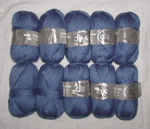 Antonella Blau Garn 10 Knäuel 50% Wolle & 50% Acryl Made In Italy - Bild 1 von 2