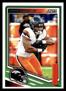 2025 Panini Score Football 172 Audric Estime, Denver Broncos - Picture 1 of 2