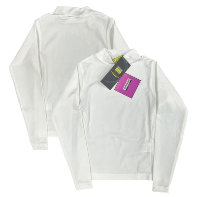 David Luke Baselayer Top Kid's Rugby Tech LS White Top - New