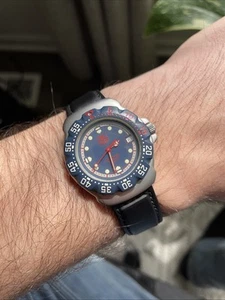 TAG Heuer Formula 1 WA1210 Good Condition Late 80's Vintage w/ Rubber Strap - Picture 1 of 8