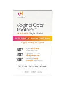Vh Essentials Vaginal Odor Treatment - Ph Balanced Vaginal Suppositori - Picture 1 of 7