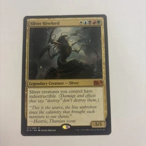 Sliver Hivelord LP Core Set 2015 M15 Regular 211 / 269 MTG Legendary Commander - Picture 1 of 10