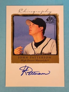 1999 SP Top Prospects Chirography AUTO John Patterson High Desert Maverick #JP ⚾ - Picture 1 of 2