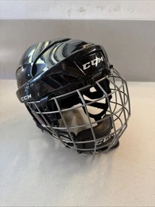 CCM FM50 Maschera/Gabbia Casco Hockey Nero, XS Extra Small Certificato HECC 2027 - Foto 1 di 9