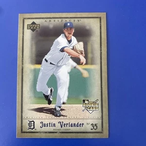 2006 UD Artifacts MLB #63 Justin Verlander RC Rookie TIGERS - Picture 1 of 2