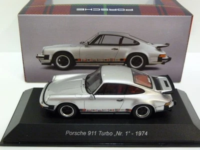 New 1974 Porsche 911 (930) Turbo No.1 Louise Silver 1:43 Spark Diecast Mode - Image 1 of 4