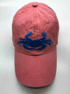 Gorra de Béisbol Nancy Hammond Editions Crab Adams Coral OSFM Correa Lavada a Piedra Foto 1 de 4