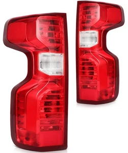 Taillights Assembly For 2020-2024 Chevy Silverado 1500 2500 Red Brake Lamps Pair - Picture 1 of 19