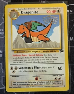 Pokemon WOTC 1999 Dragonite Movie Black Star Promo Rare Vintage Pokemon Card - Picture 1 of 2