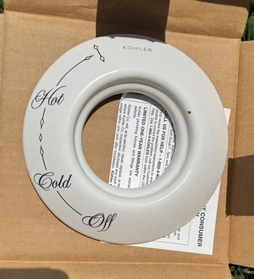Nuevo de Lote Antiguo Kohler K-145/146-96 BISCUIT IV George's Latón/Antiguo Grifo de Ducha Dial Foto 1 de 4
