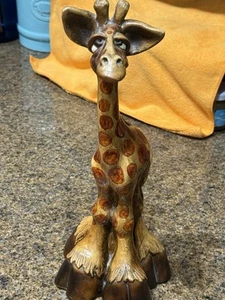 Geraldine Giraffe von Beastie Komposition Figur 11,75" signiert Raya 1981. EUC!! - Bild 1 von 18