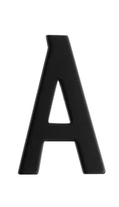 Smedbo Briefkastennummer Buchstabe A Schwarz - Bild 1 von 1