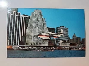 Frakes Aviation Turbo Mallard new York City 1971 Airline Postcard - Picture 1 of 2