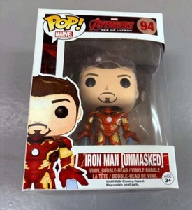New Funko Pop Marvel 94 Iron Man Unmasked Vinyl Figure Bobblehead Vaulted - Picture 1 of 6