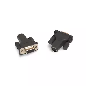 1 Zoll PS2 Buchse Maus auf DB9 Buchse serieller Port Adapter PS2 Mini DIN 6 - schwarz - Bild 1 von 1