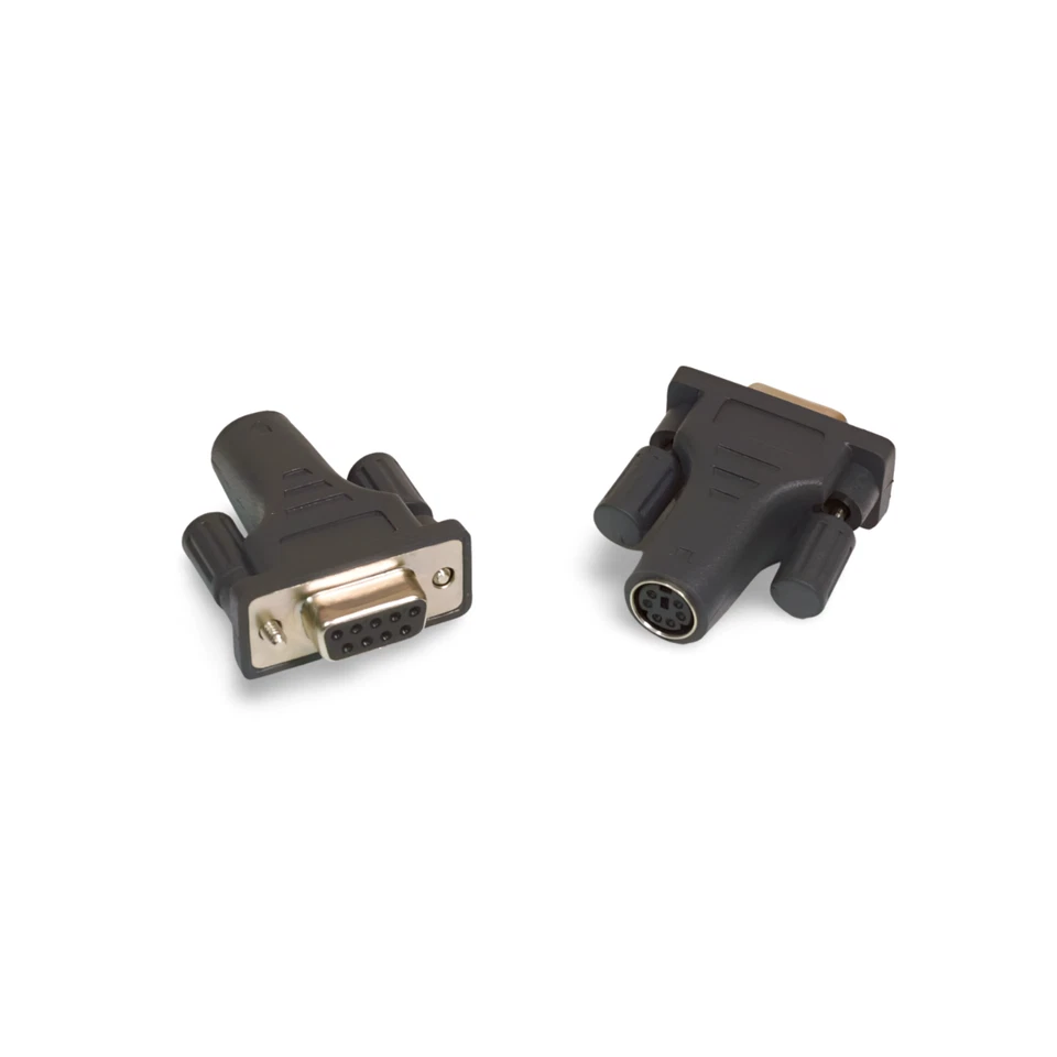 1in PS2 Female Mouse to DB9 Female Serial Port Adapter PS2 Mini DIN 6  - Black - Image 1 of 1